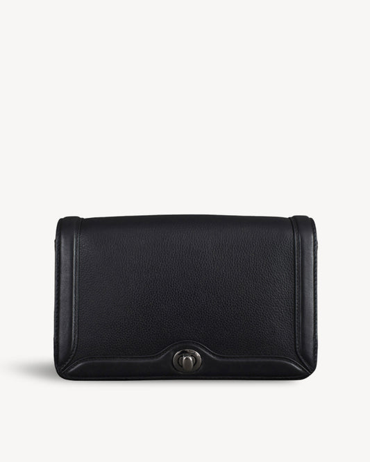 Bowie Leather Crossbody Bag - Black