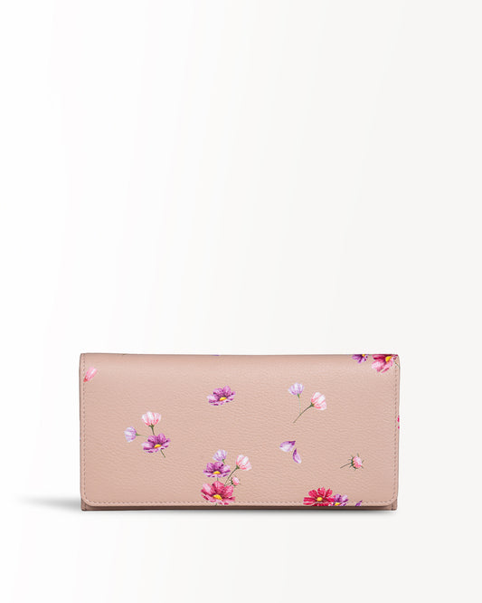 Cosmos Flap Wallet - Nude Pink