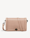 Bowie Leather Crossbody Bag - Nude Pink