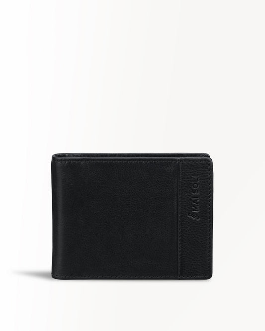 Antique Money Clip Wallet - Black