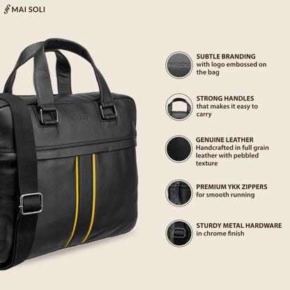 Boston Laptop Bag - Black