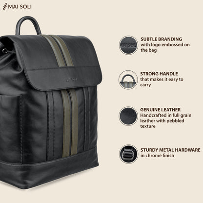 Alpha Large Backpack - Black