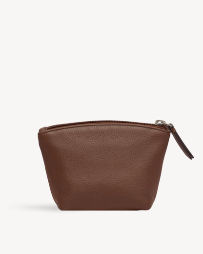 Paris Small Essential Pouch - Cognac Brown