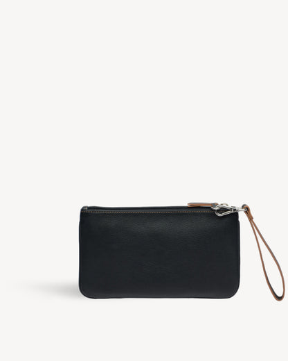 Virginia Large Slim Wristlet Pouch - Black