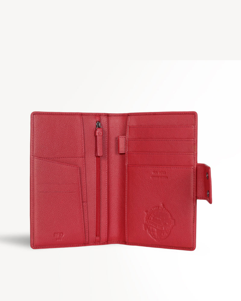Safari Large Travel Wallet- Red
