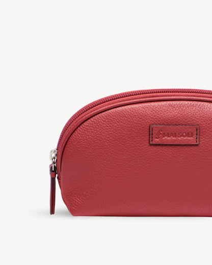 Dome Large Cosmetic Case - Red