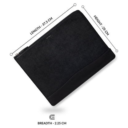 Metro - Slim Laptop Sleeve and Document Holder - Black