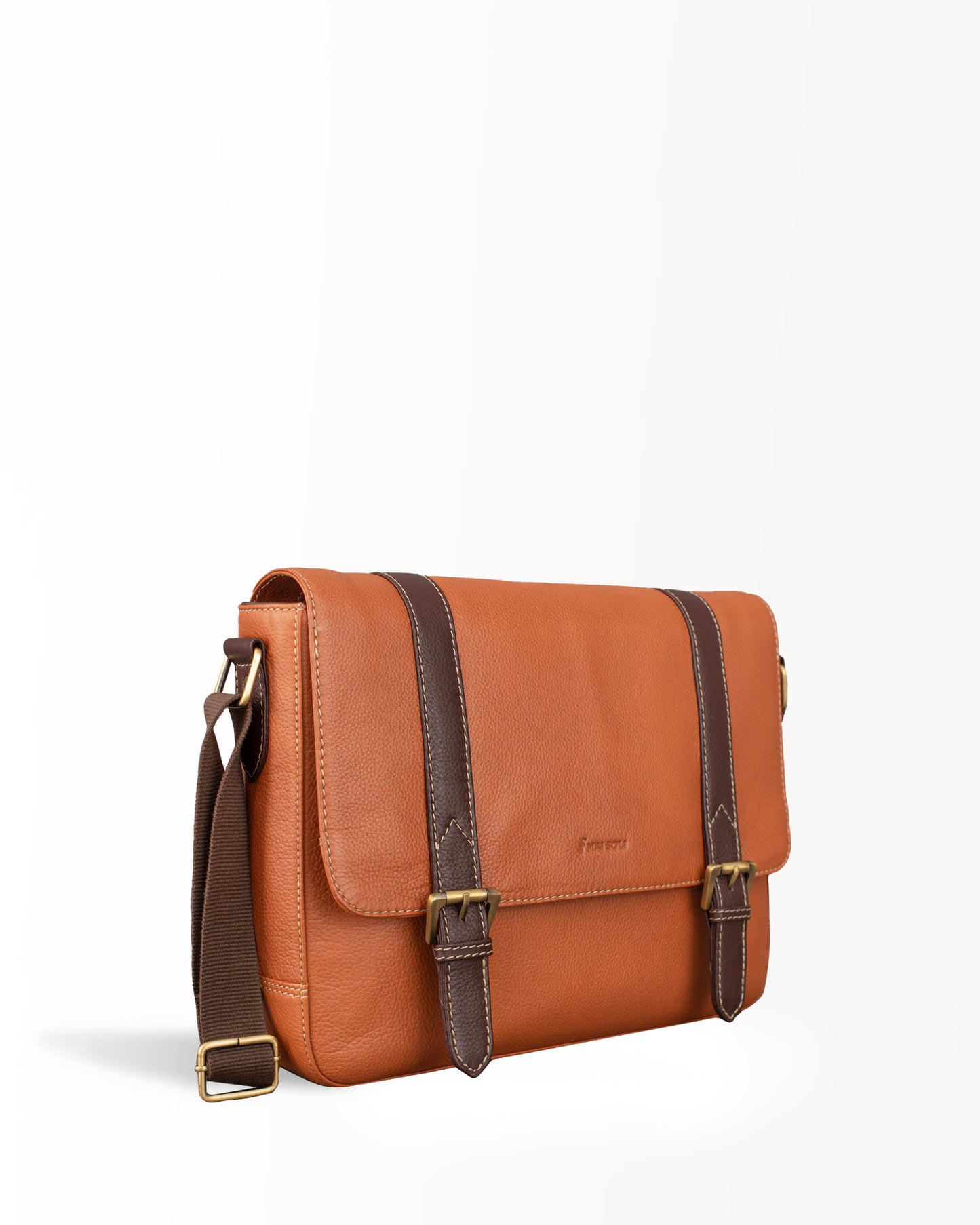 Messenger Laptop Bag - Tan