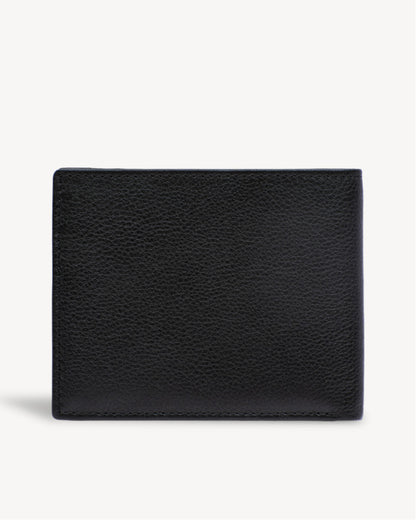 Neo Leather Two Fold wallet with Coin Pocket - Black / Blue