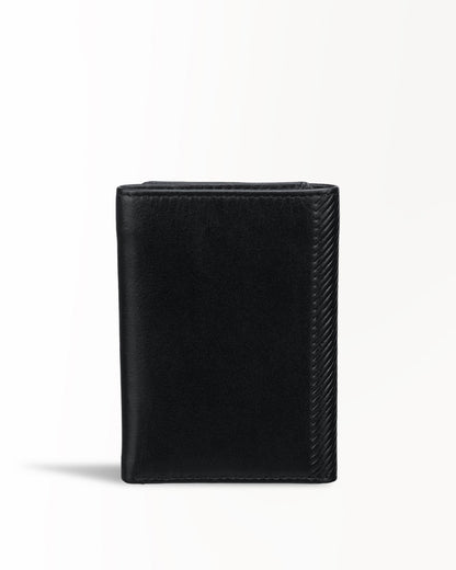 Elegance Tri-fold Wallet - Black