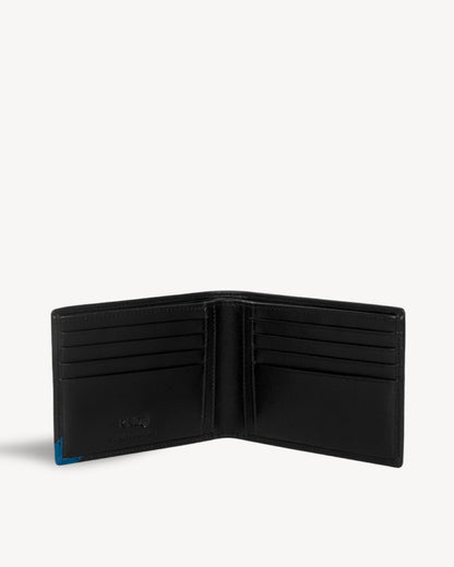 Elite RFID Protected Bifold Wallet - Black Blue