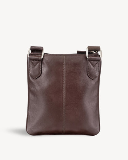 Slim Crossbody Pouch - Brown