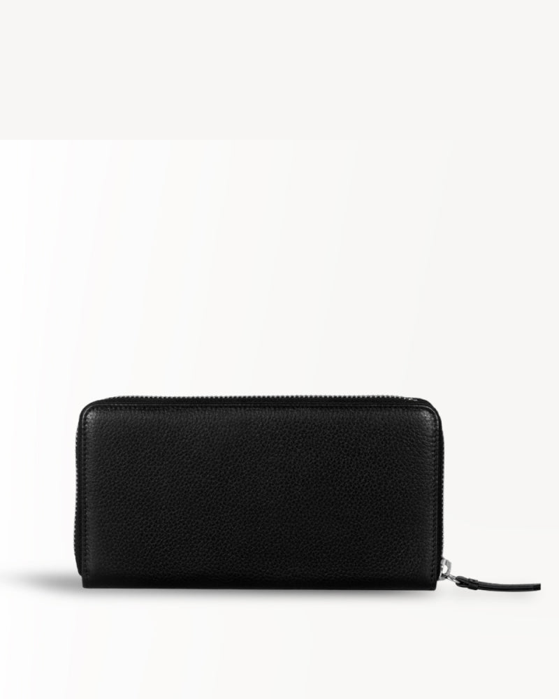 Charlotte Zip-around Wallet - Black