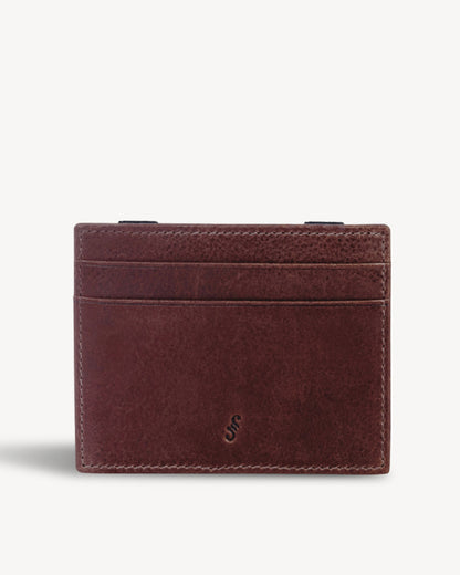 Vintage Leather Magic Wallet- Brown