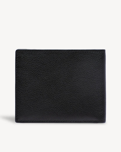 Neo Leather Two Fold wallet with Coin Pocket - Black / Yellow