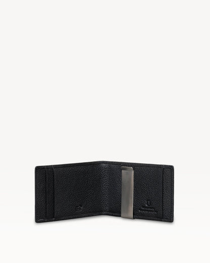 Dollaro RFID Protected Money Clip Wallet - Black