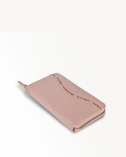 Charlotte Zip-around Wallet - Nude Pink