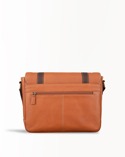 Messenger Laptop Bag - Tan