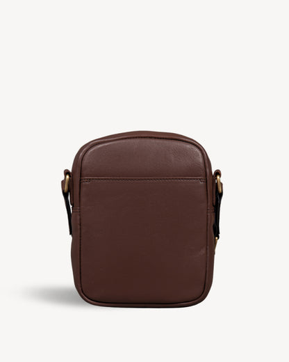 Hiker Crossbody Bag - Cognac Brown