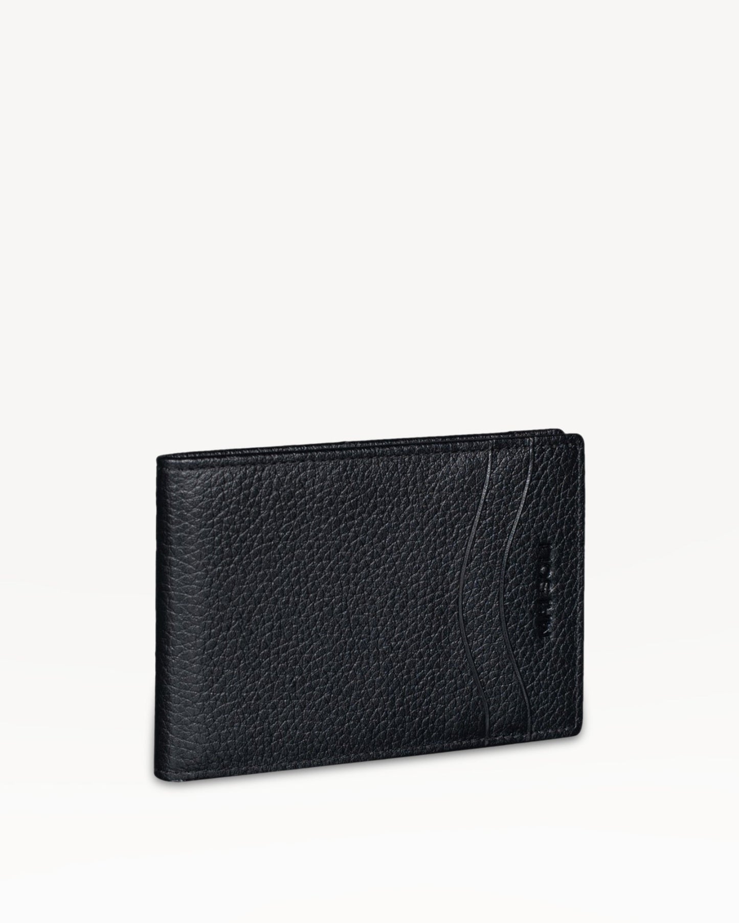 Dollaro RFID Protected Money Clip Wallet - Black/Red