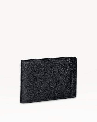Dollaro RFID Protected Money Clip Wallet - Black/Red
