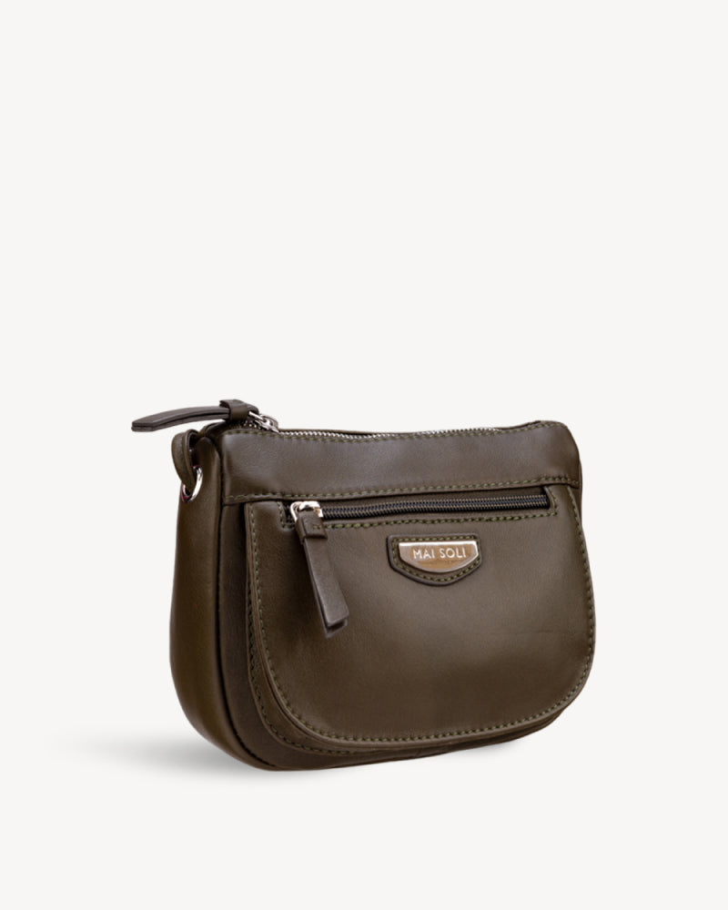 Roma Crossbody Sling Bag - Olive Green