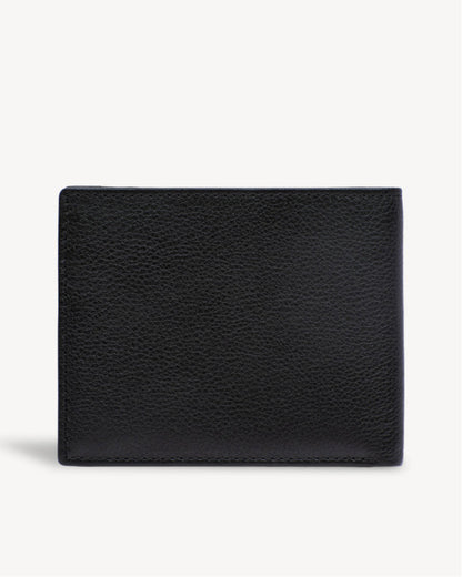Neo Leather Two Fold wallet with Coin Pocket - Black / Red