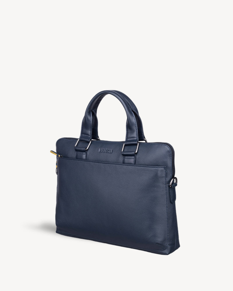 Cooper Slim Laptop Bag - Navy Blue