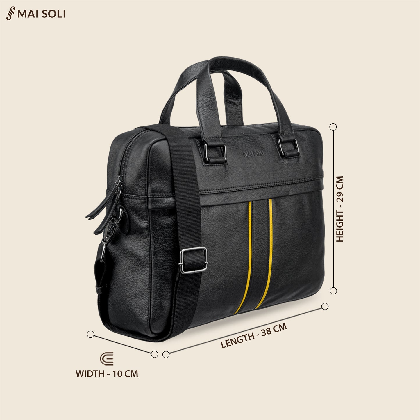 Boston Laptop Bag - Black