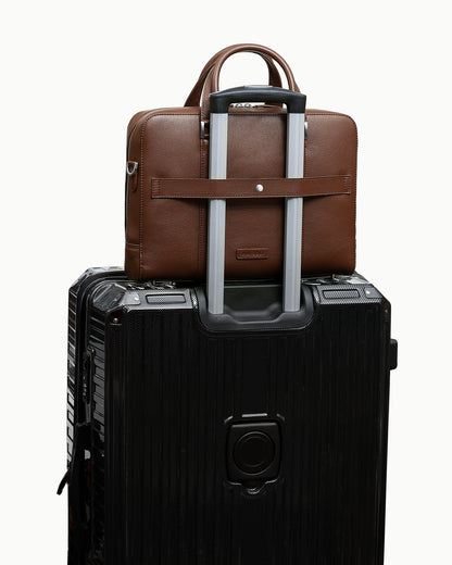 Monograph Briefcase 15" - Walnut Brown