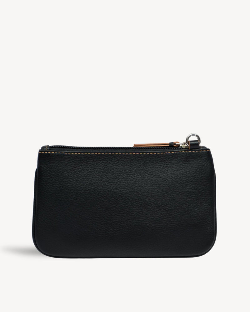 Virginia Small Slim Wristlet Pouch - Black