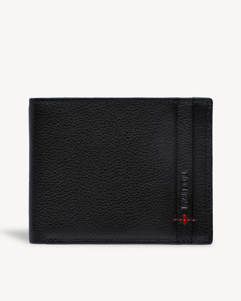 Neo Bi-Fold Wallet + Card Holder Gift Set - Black / Red