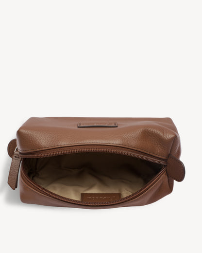 London Cosmetic Case - Cognac Brown