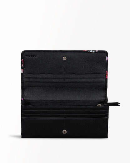 Cosmos Flap Wallet - Black