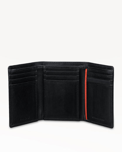 Elegance Tri-fold Wallet - Black