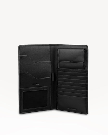 Antique Carry All Travel Wallet- Black