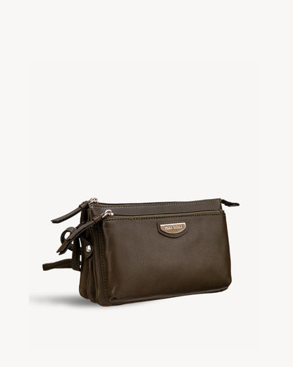 Roma Rectangle Sling Bag - Olive Green