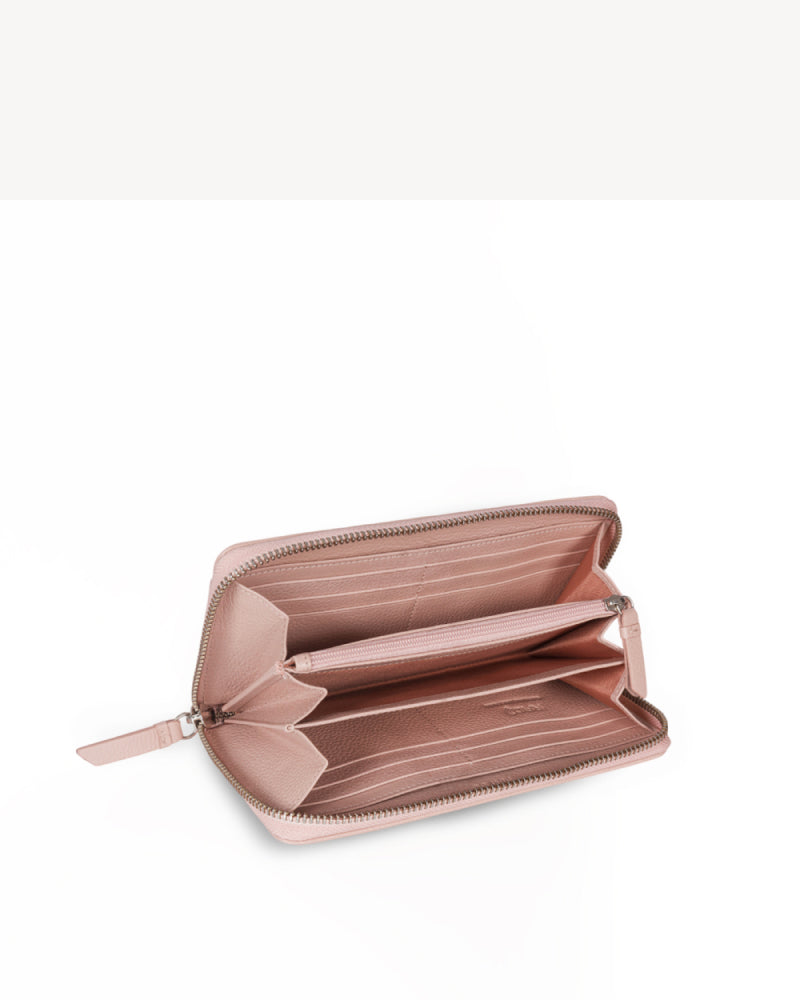 Charlotte Zip-around Wallet - Nude Pink