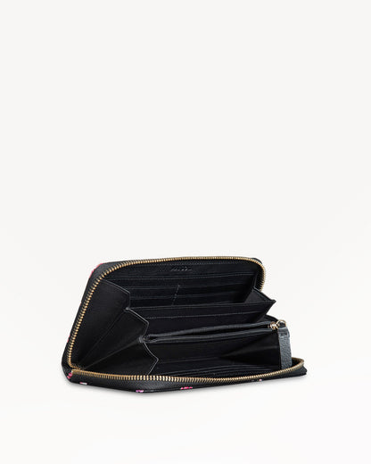 Cosmos Zip-around Wallet - Black