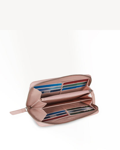 Charlotte Zip-around Wallet - Nude Pink