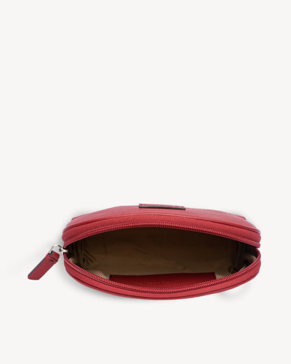 Dome Large Cosmetic Case - Red