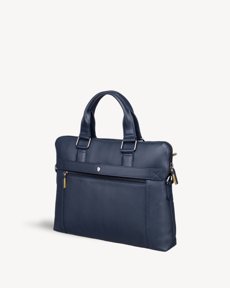 Cooper Slim Laptop Bag - Navy Blue