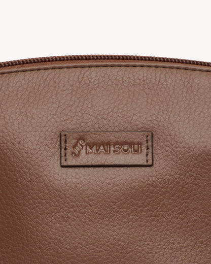 Paris Large Carry-all Pouch - Cognac Brown