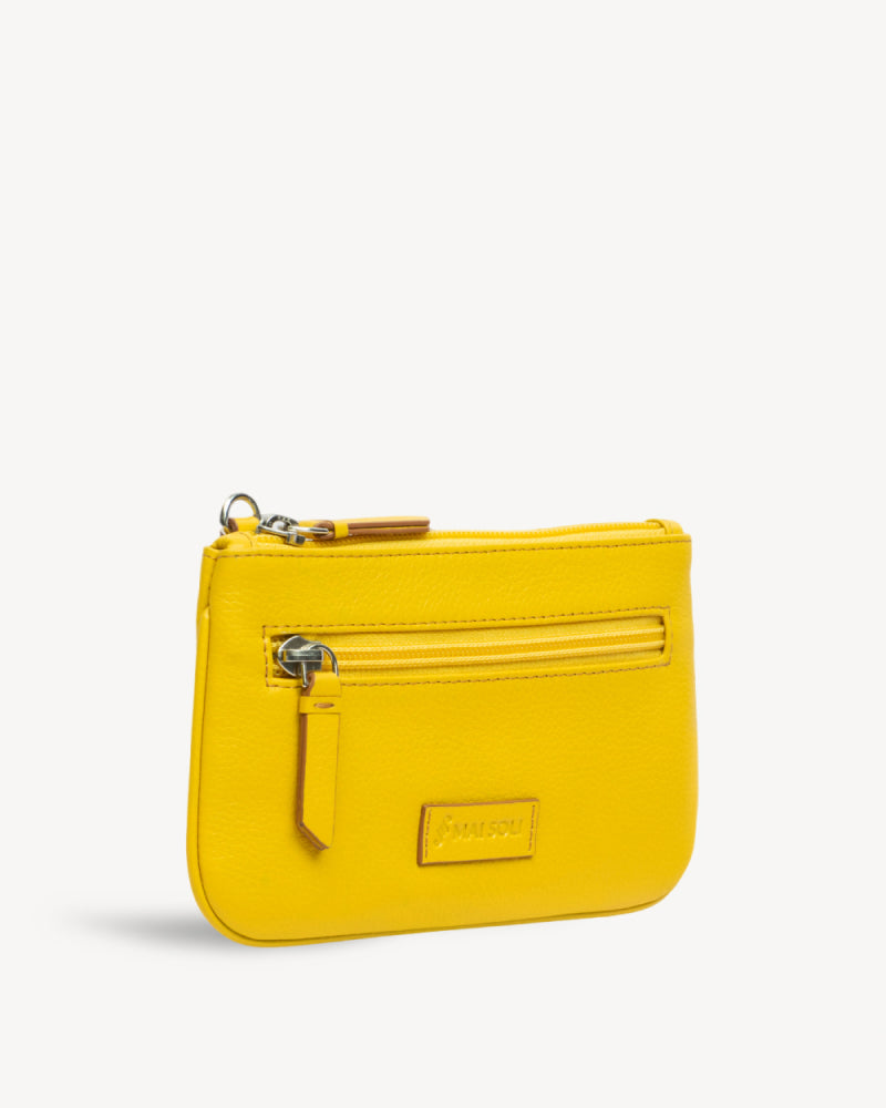 Virginia Small Slim Wristlet Pouch - Yellow