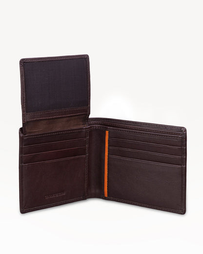 Elegance Bi-fold Wallet - Brown