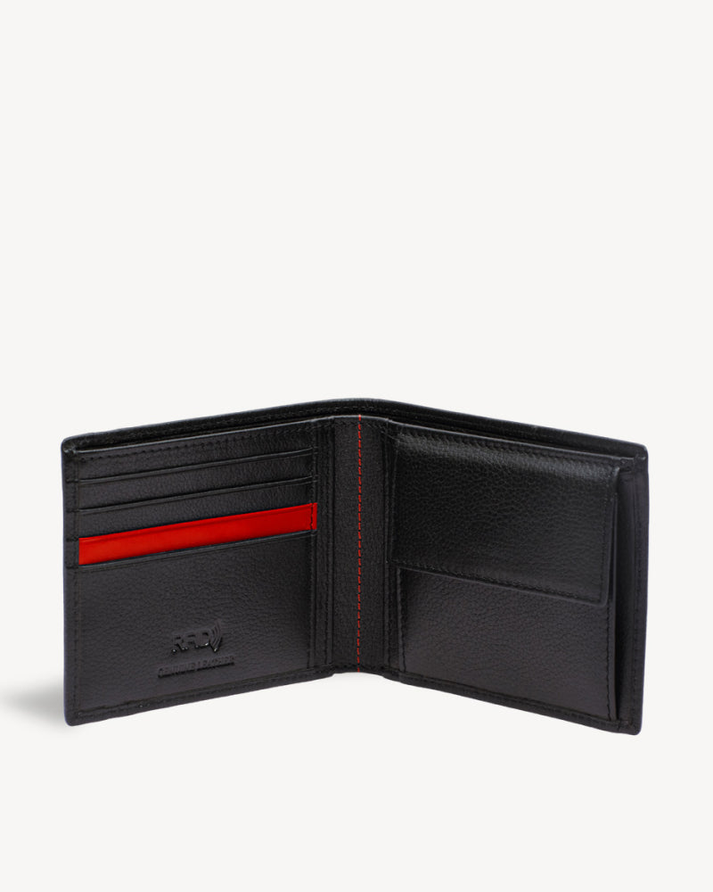 Neo Bi-Fold Wallet + Card Holder Gift Set - Black / Red