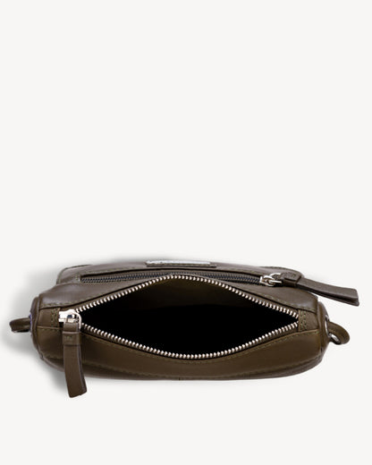 Roma Crossbody Sling Bag - Olive Green