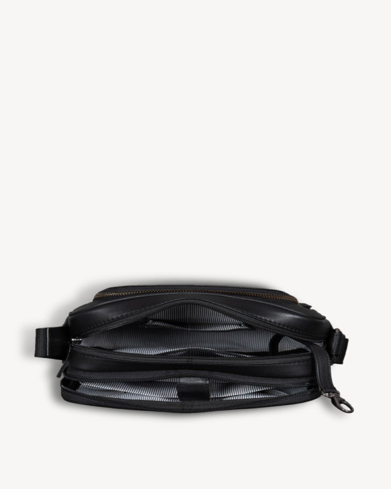 Roadie Large Crossbody Bag - Black