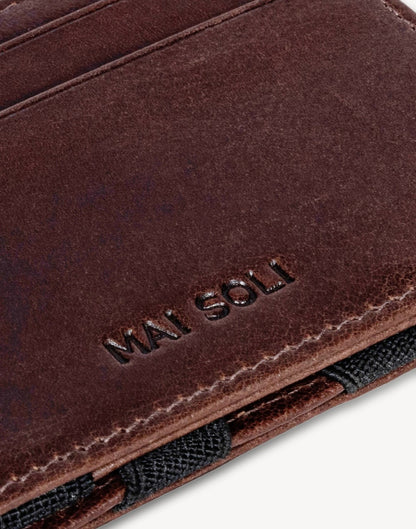 Vintage Leather Magic Wallet- Brown