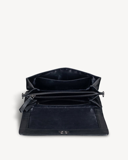 Bowie Leather Crossbody Bag - Black